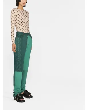 Marine Serre Moonogramストレートジーンズ - サムネイル4