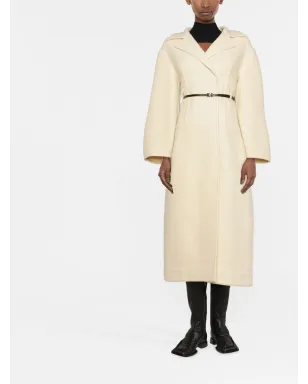 Jil Sander ベルト付きウールコート - サムネイル2