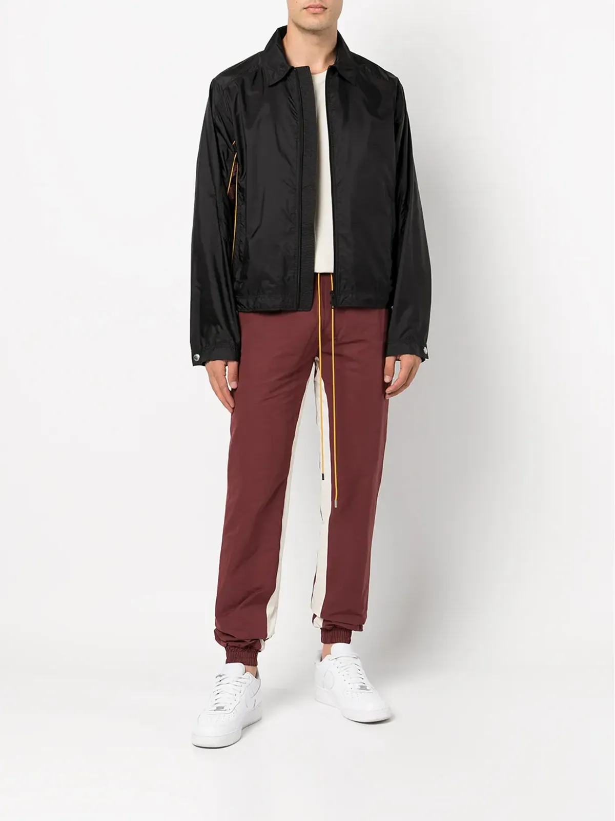 RHUDE ロゴパッチ・ストライプディテールのトラックパンツ - 画像2