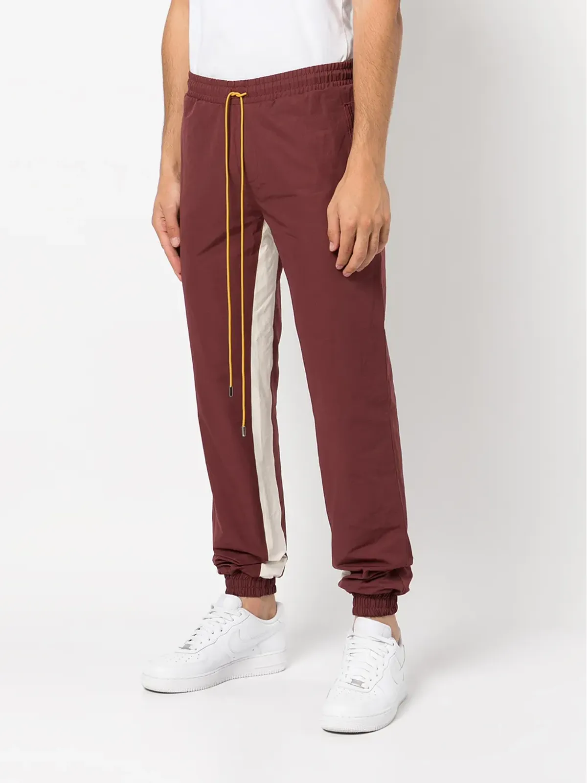 RHUDE ロゴパッチ・ストライプディテールのトラックパンツ - 画像3