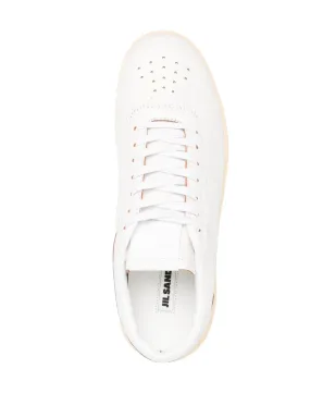 Jil Sander レースアップレザースニーカー - White - サムネイル4