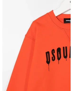DSQUARED2 KIDS スプレー ロゴプリント スウェットシャツ - サムネイル3