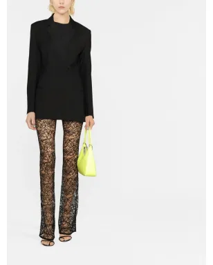 Saint Laurent フローラルレースのストレートレッグパンツ - サムネイル2