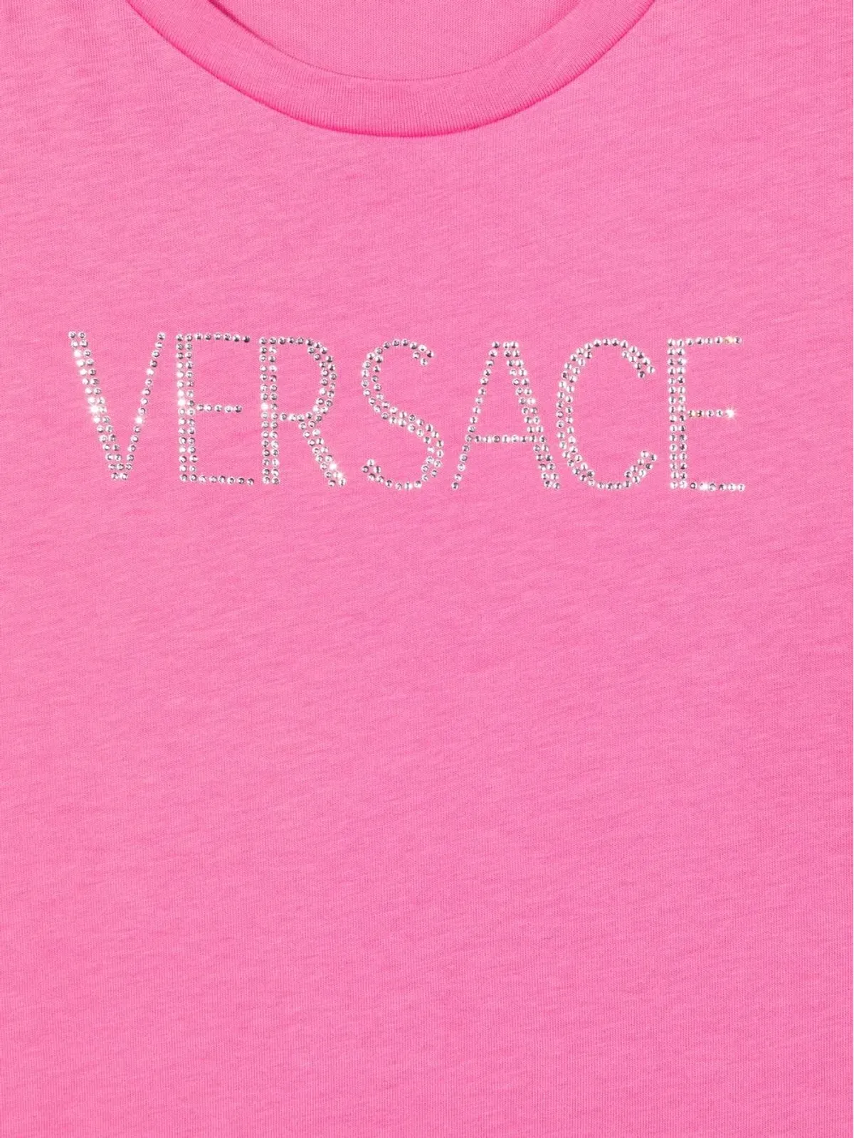 Versace Kids TEEN gem-logo short-sleeved T-shirt - Pink - 画像3