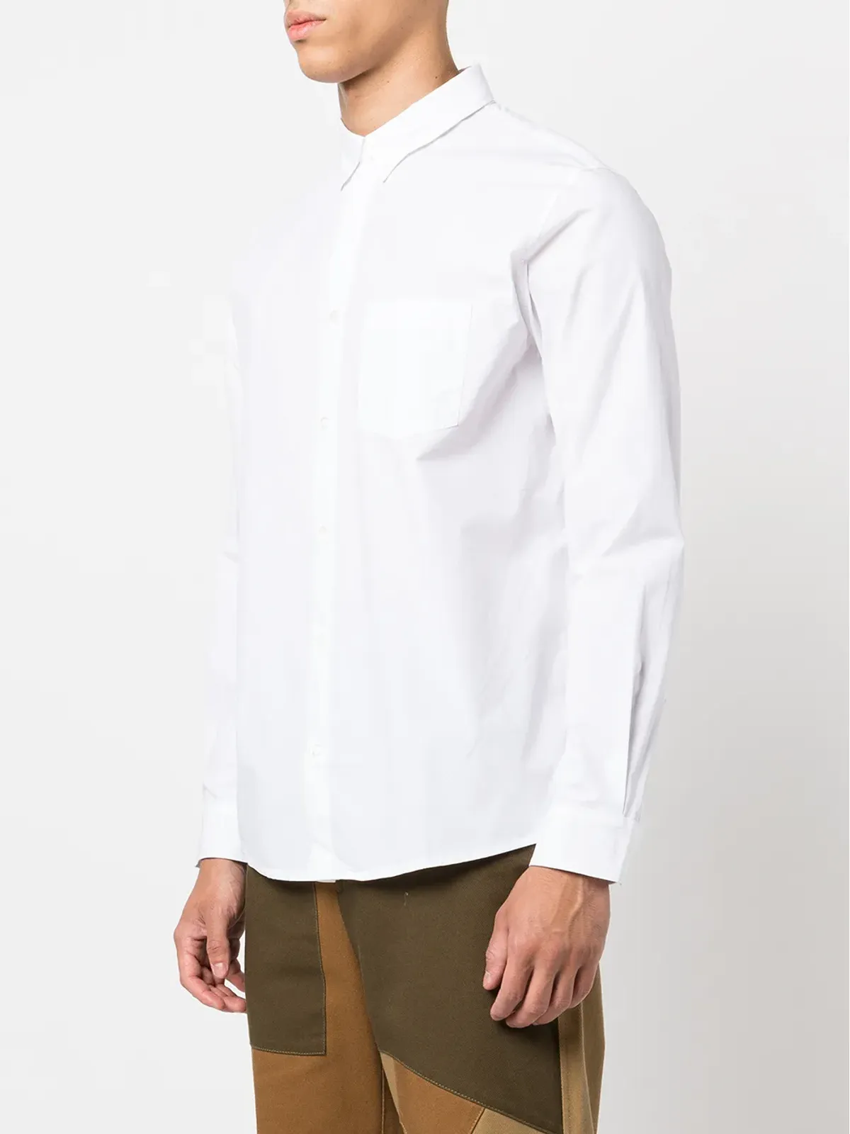 A.P.C. エドゥアール ボタンカラー シャツ - 画像3
