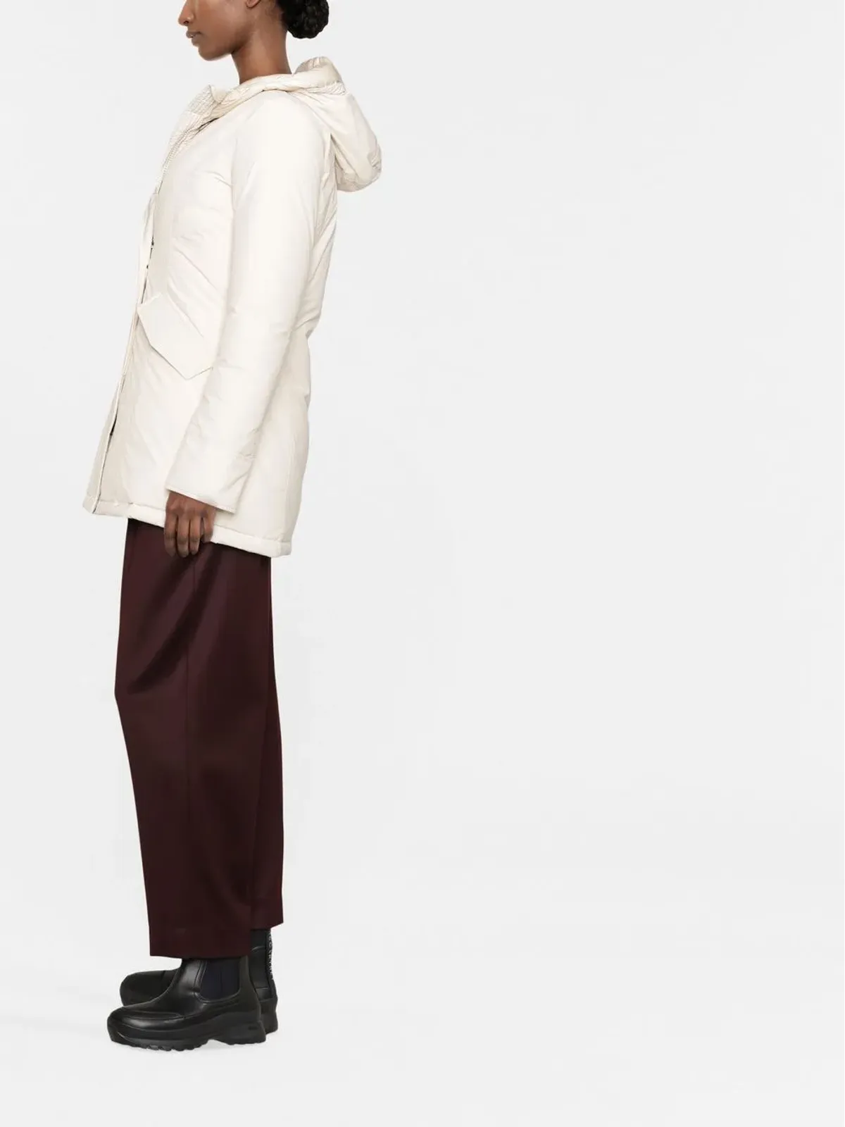 Woolrich フード付きダックフェザーコート - 画像3