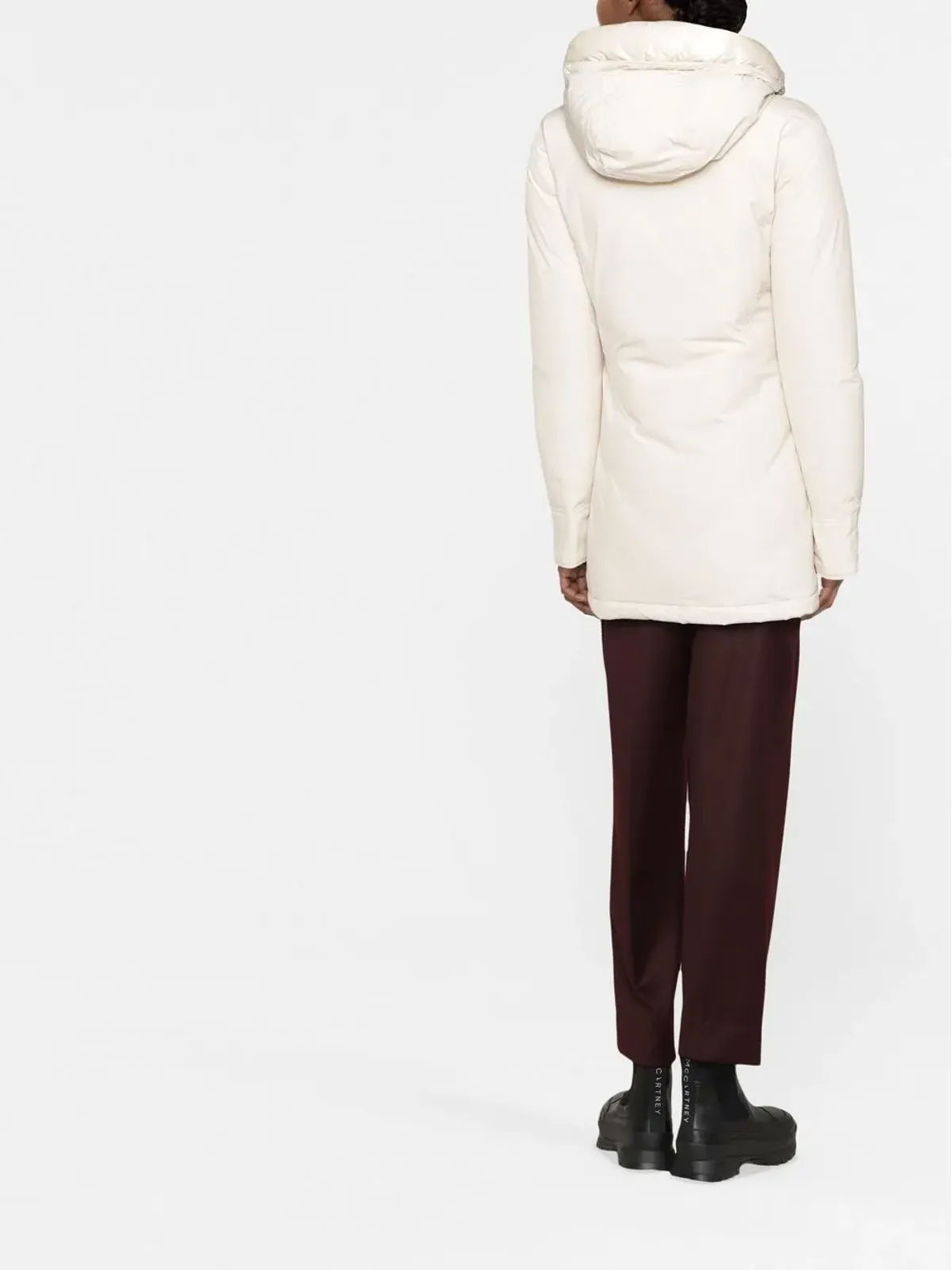 Woolrich フード付きダックフェザーコート - 画像4