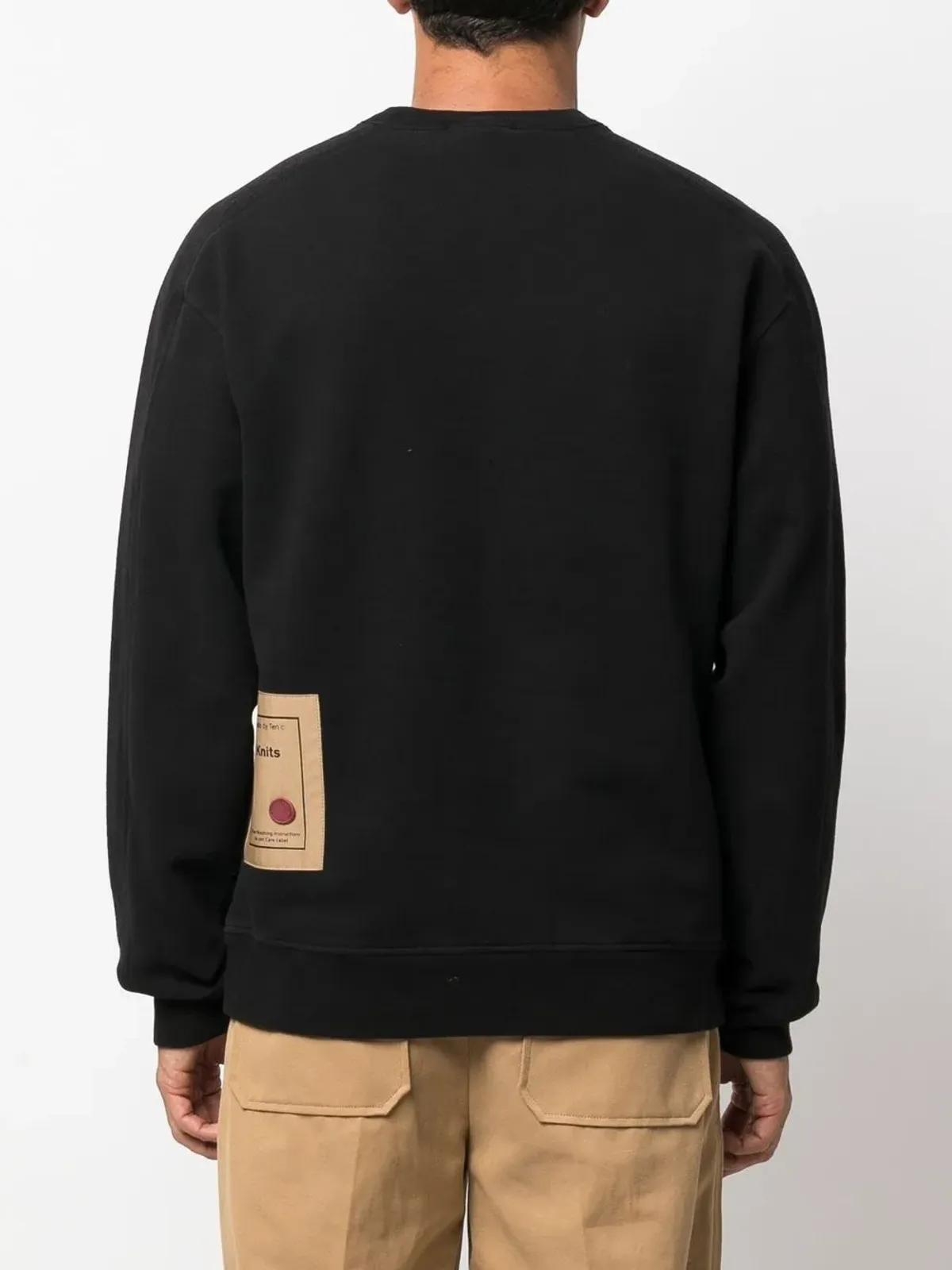 Ten C クルーネック コットン スウェットシャツ - 画像4