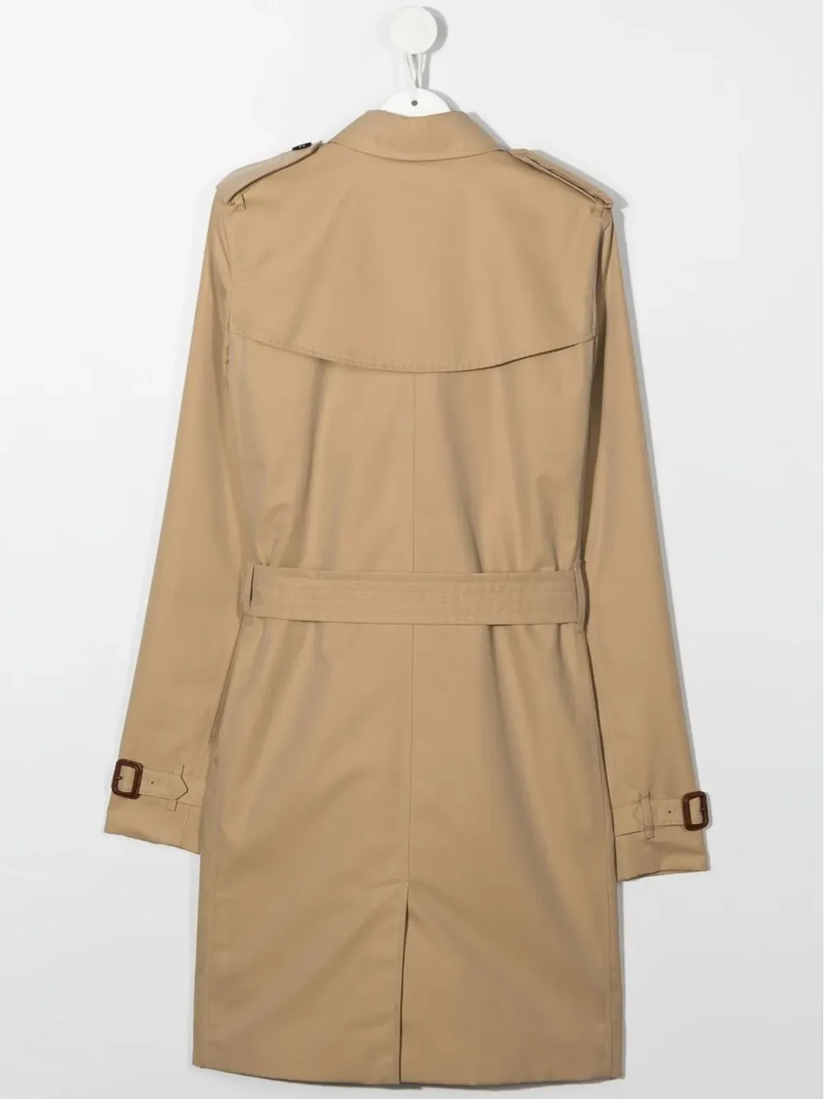 Burberry Kids TEEN ダブルブレスト トレンチコート - 画像2