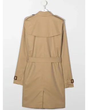 Burberry Kids TEEN ダブルブレスト トレンチコート - サムネイル2