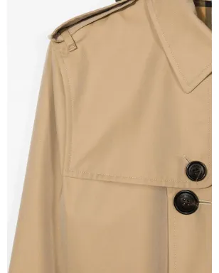 Burberry Kids TEEN ダブルブレスト トレンチコート - サムネイル3