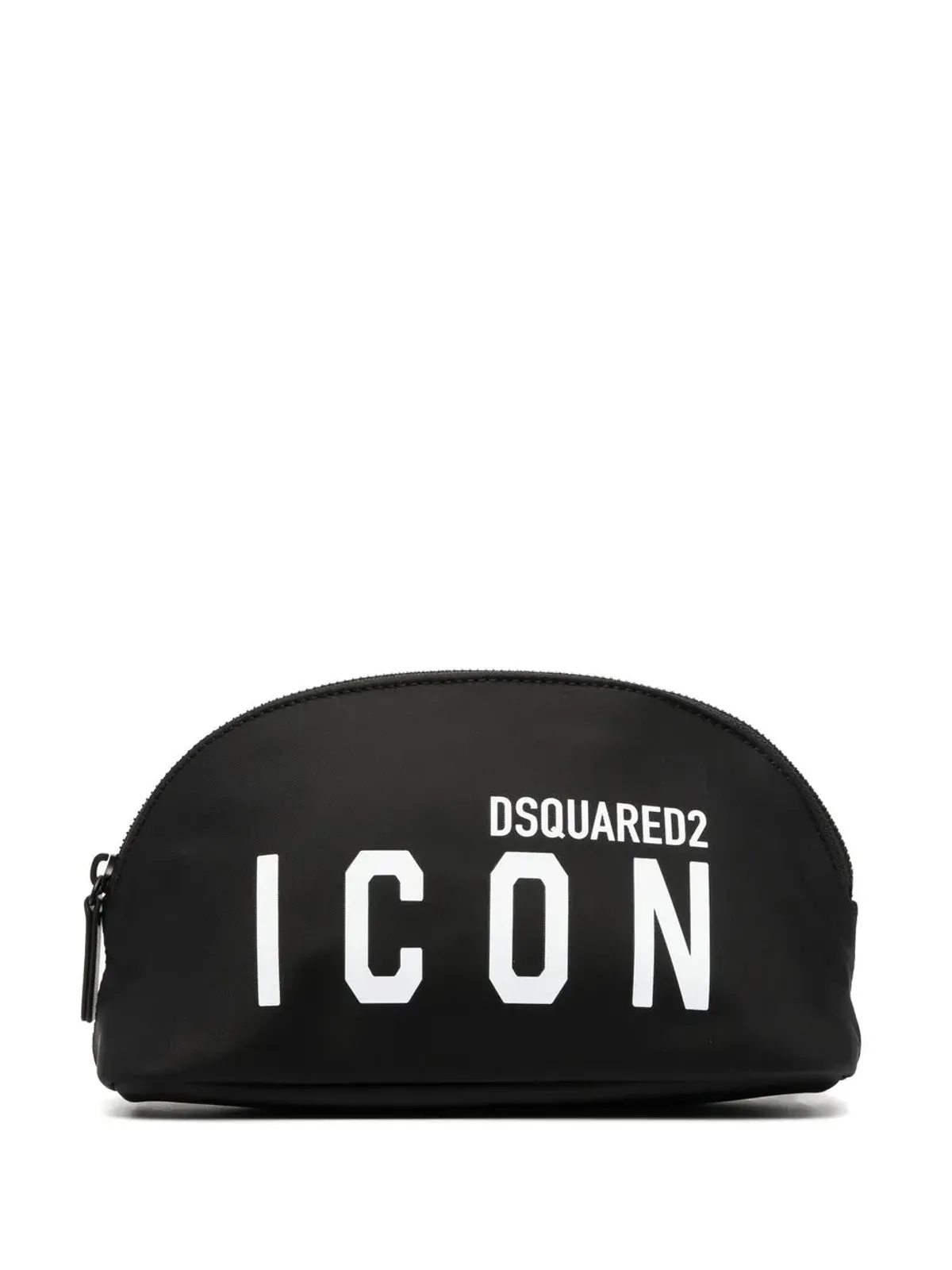 DSQUARED2 ロゴプリント レザー・トリム メイクアップバッグ - 画像1