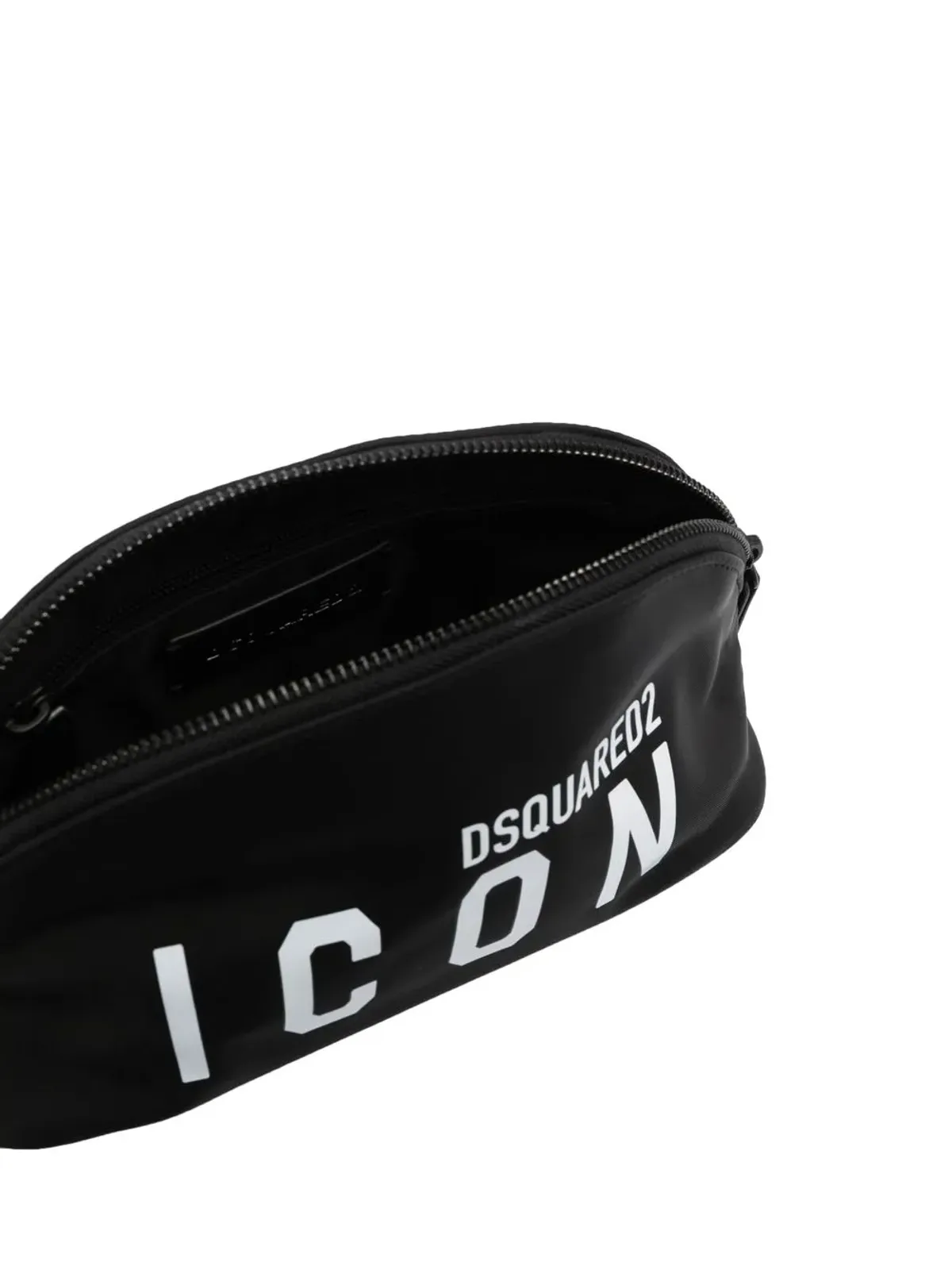 DSQUARED2 ロゴプリント レザー・トリム メイクアップバッグ - 画像4