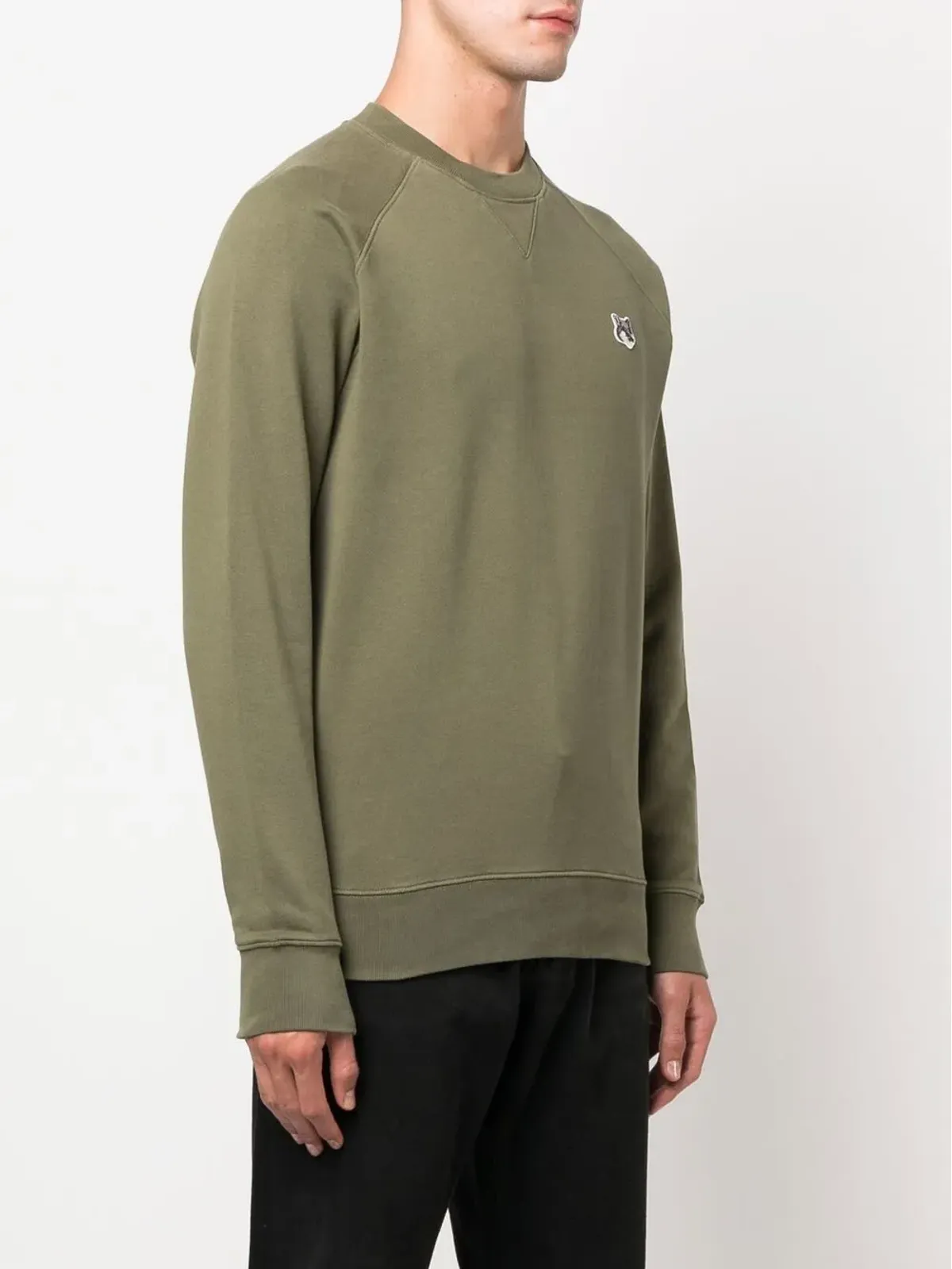 Maison Kitsuné ロゴパッチ クルーネック スウェットシャツ - 画像3