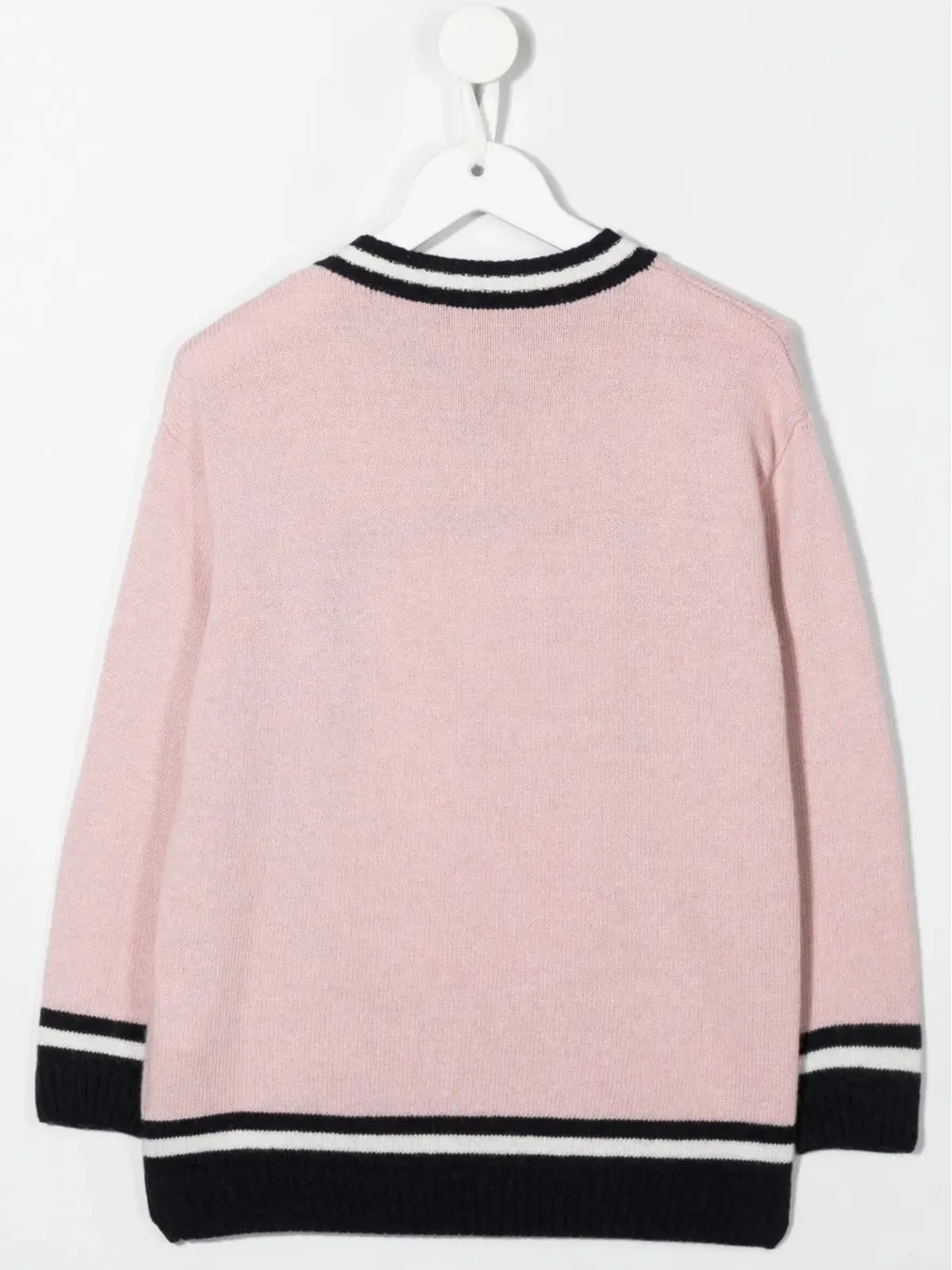 Emporio Armani Kids ロゴ入りインターシャ ヴァーシティジャンパー - Pink - 画像2