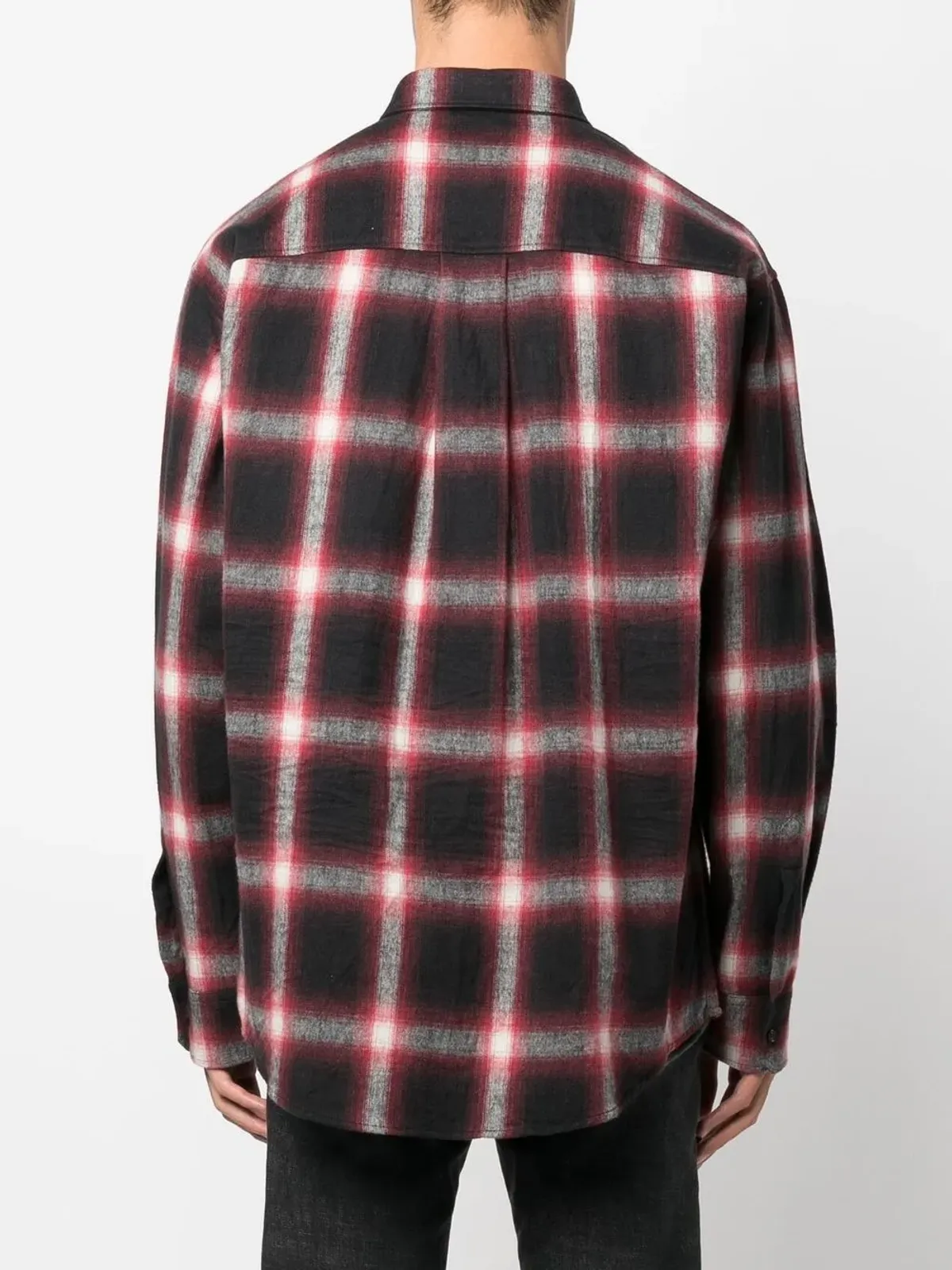 DSQUARED2 ロゴプリント チェック柄 コットン シャツ - 画像4