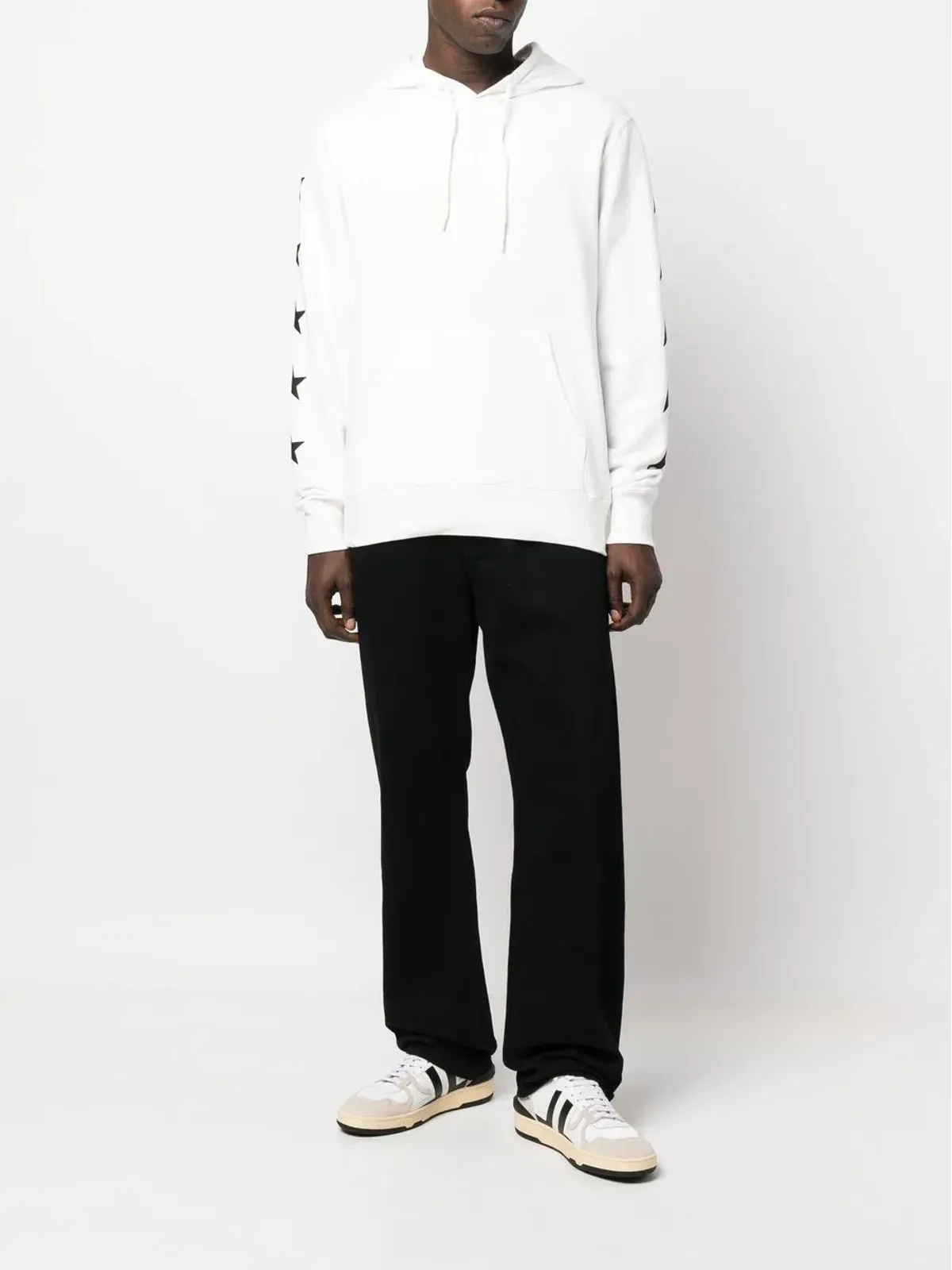 Golden Goose スター柄 プルオーバー フーディ - 画像2