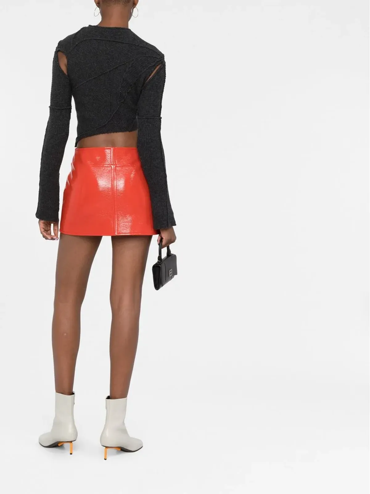 Courrèges パテントミニスカート - 画像4