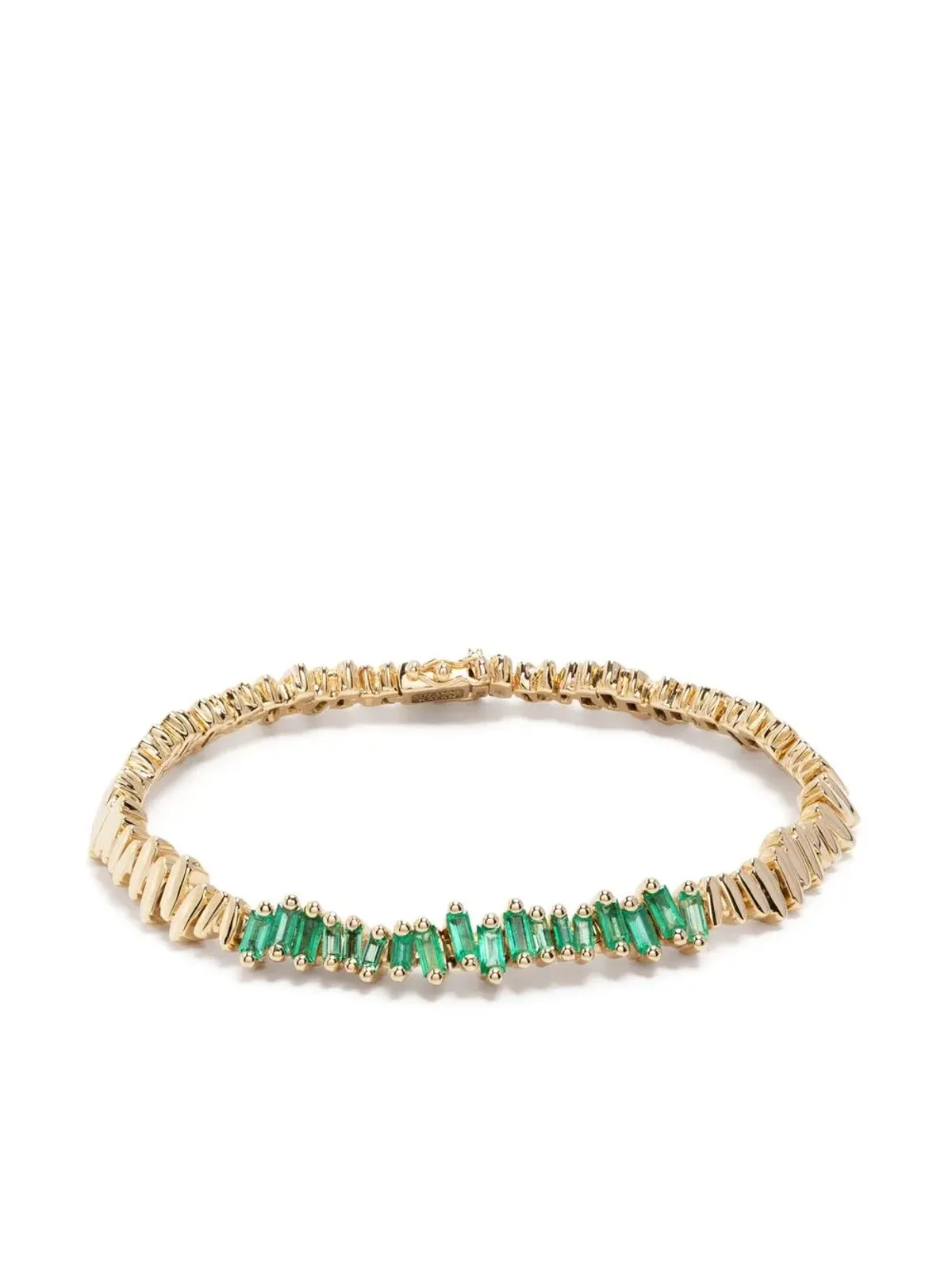 Suzanne Kalan 18kt イエローゴールド ニューID エメラルド ブレスレット - グリーン - 画像1