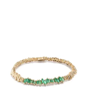 Suzanne Kalan 18kt イエローゴールド ニューID エメラルド ブレスレット - グリーン - サムネイル1