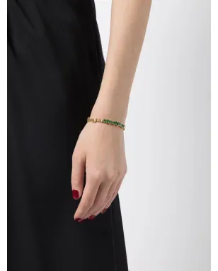 Suzanne Kalan 18kt イエローゴールド ニューID エメラルド ブレスレット - グリーン - サムネイル2