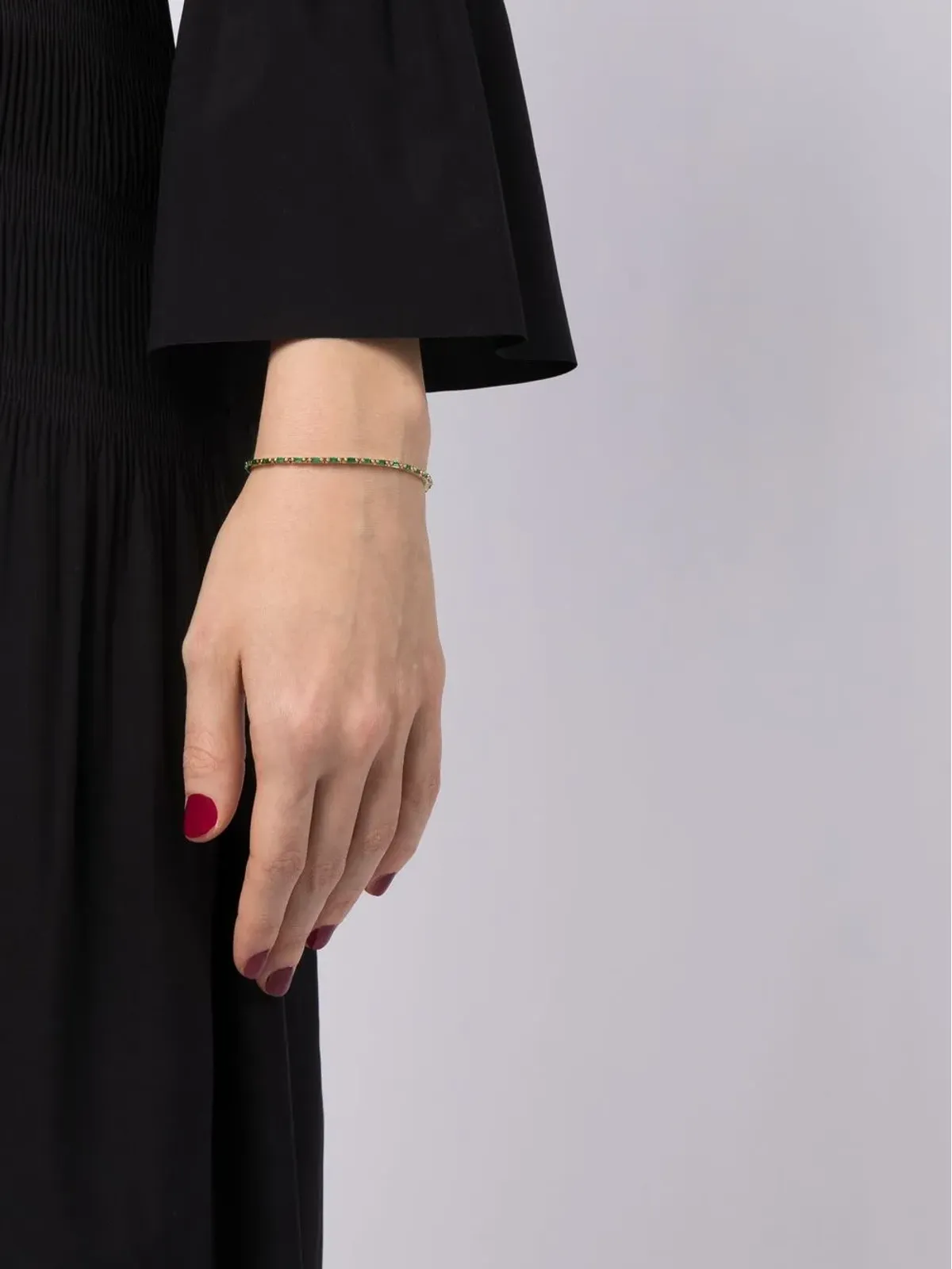 Suzanne Kalan エメラルド入り テニスブレスレット - 画像2