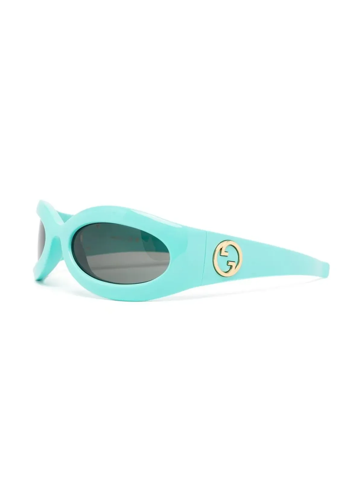 Gucci Eyewear Blondie ジオメトリックフレーム サングラス - ブルー - 画像2