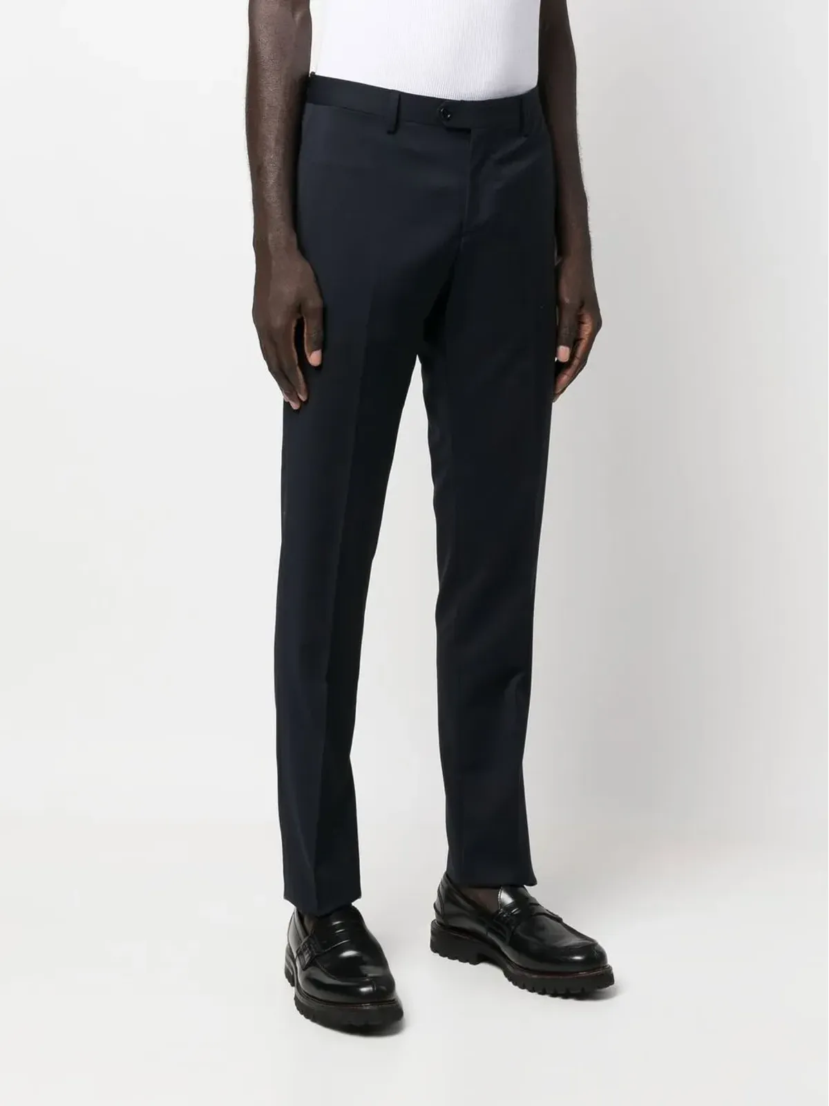 Lardini テーラードストレッチウールパンツ - 画像3