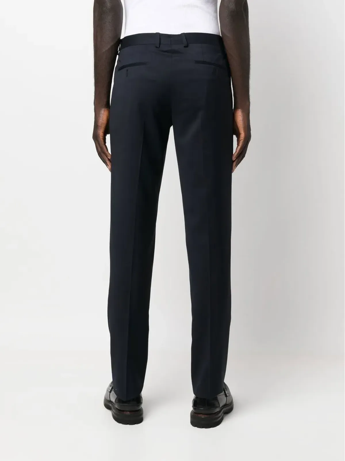 Lardini テーラードストレッチウールパンツ - 画像4