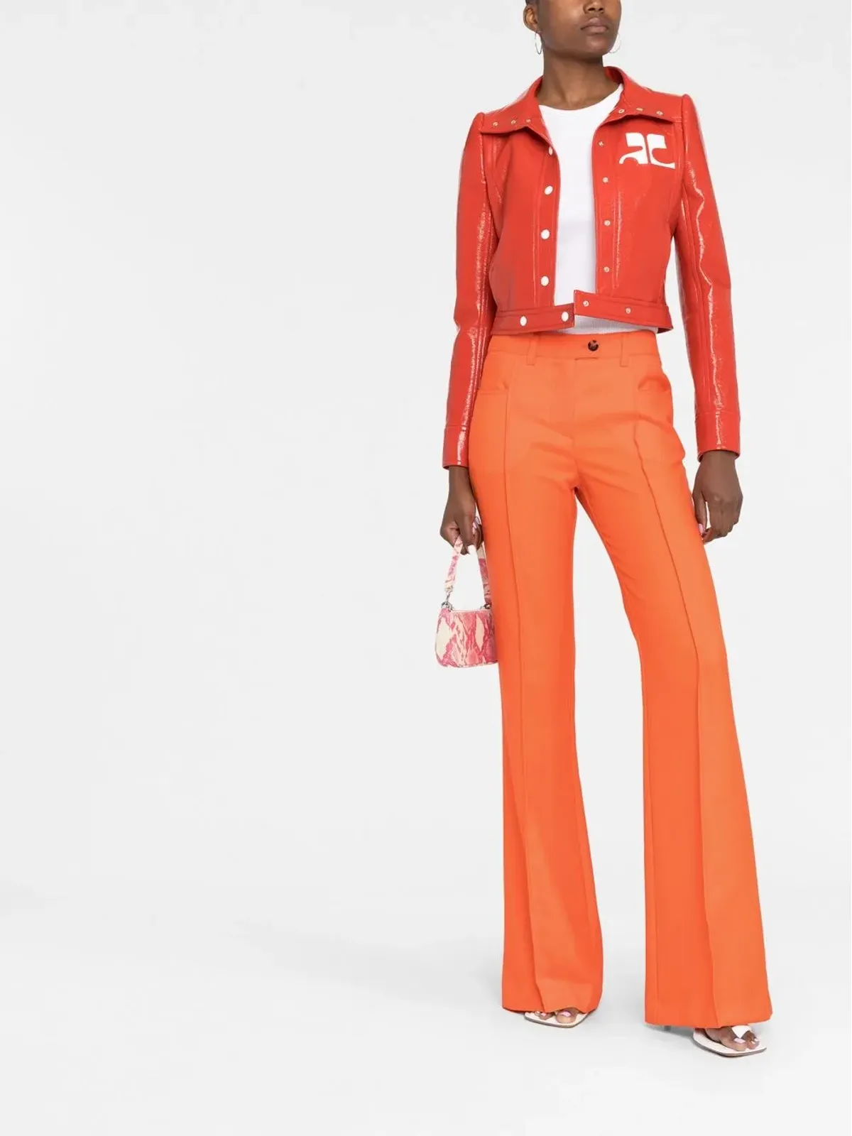 Courrèges ビニール・リディション クロップドジャケット - 画像2