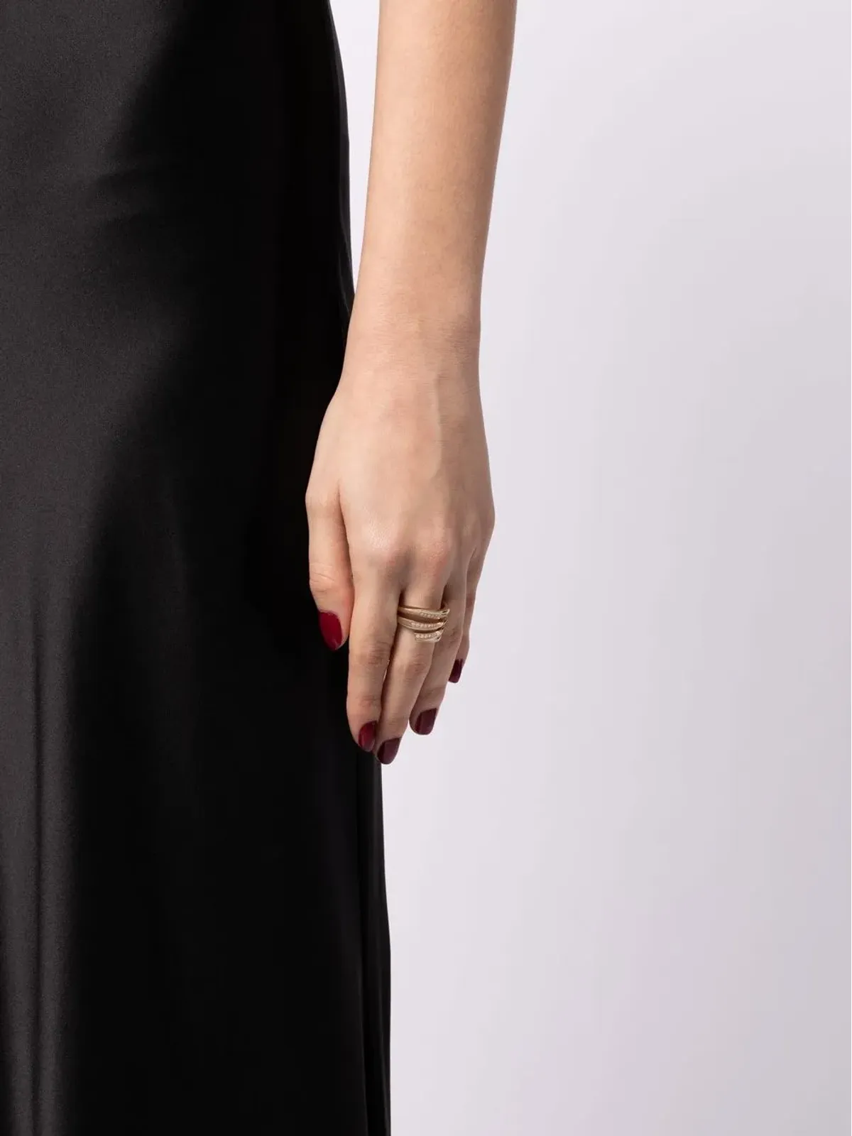 Stephen Webster 18kt yellow gold Vertigo Infinity diamond ring - 画像2