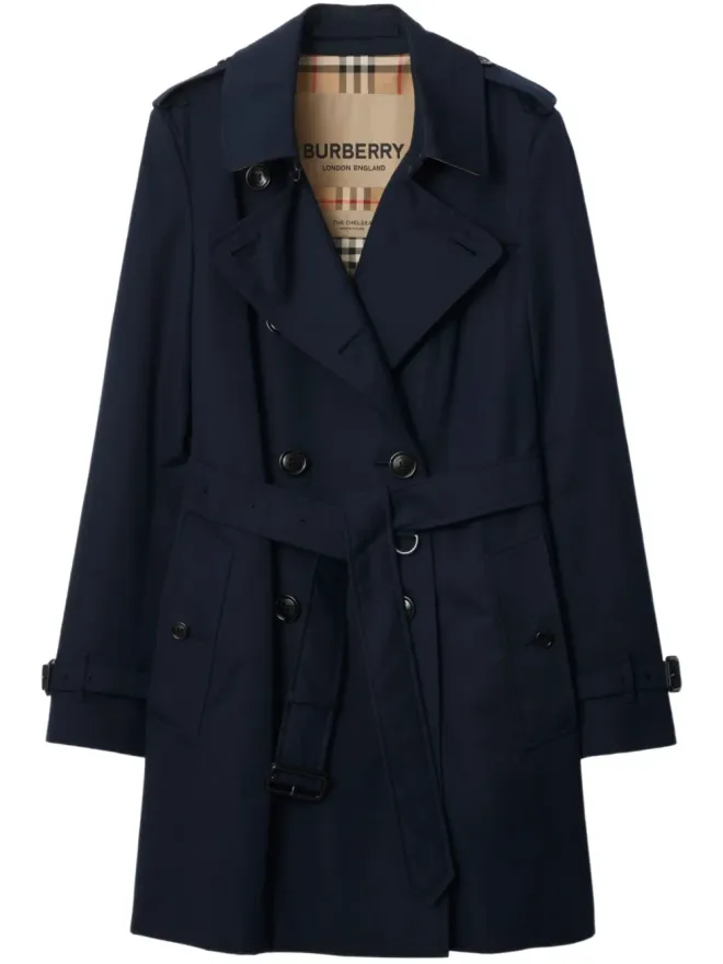 Burberry Burberry ショートチェルシー ヘリテージ ベルト付き トレンチコートの商品画像
