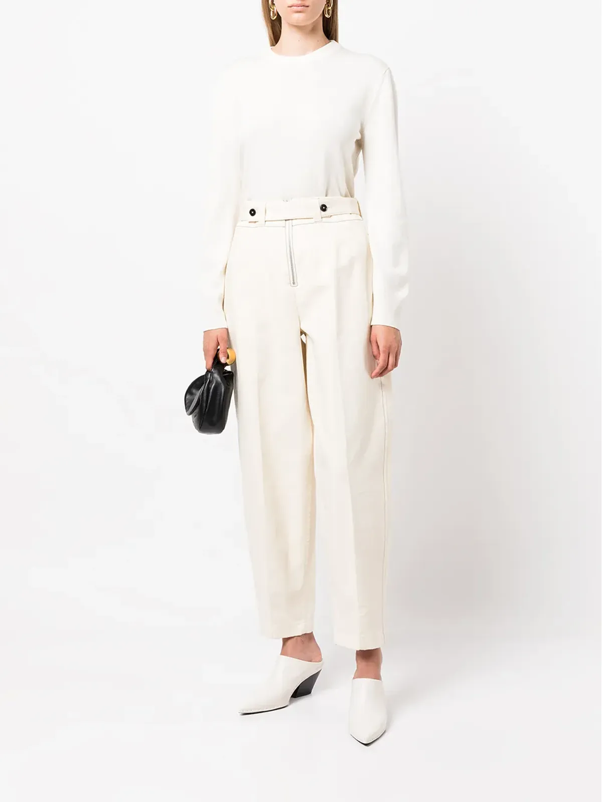 Jil Sander クルーネック メリノウール セーター - 画像2
