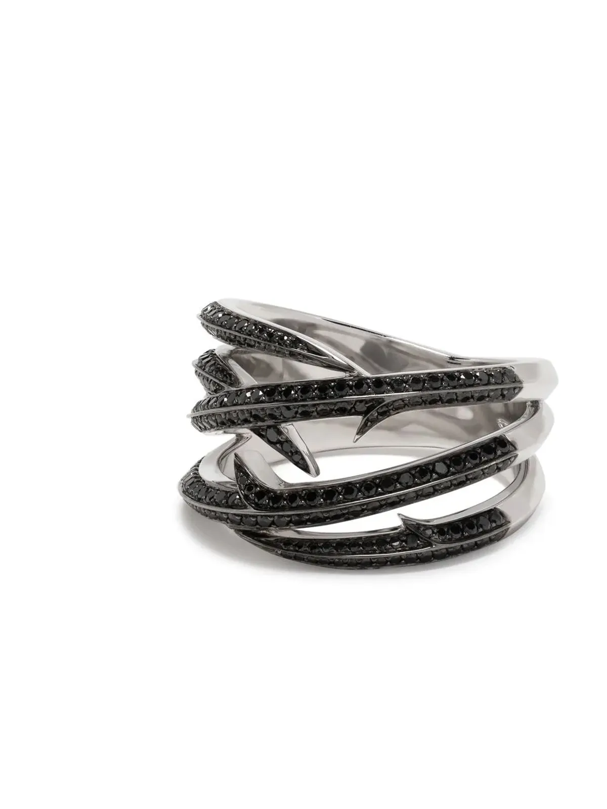 Stephen Webster 18kt white gold Thorn Embrace wrap diamond ring - Black - 画像3