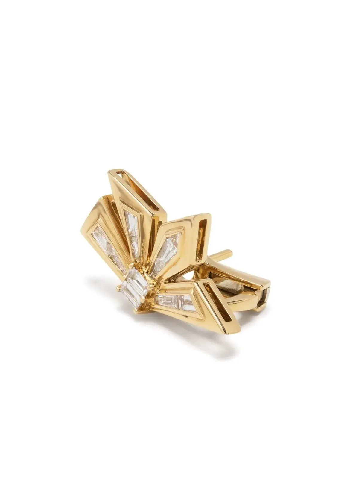 Stephen Webster 18K イエローゴールド カスケード ダイヤモンド イヤリング - 画像3
