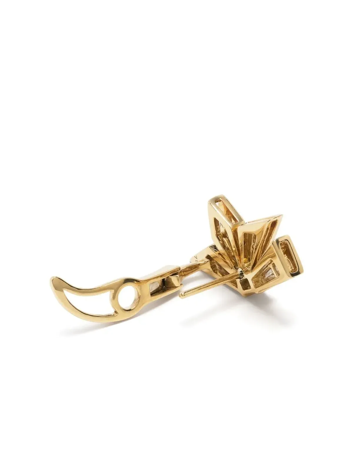 Stephen Webster 18K イエローゴールド カスケード ダイヤモンド イヤリング - 画像4