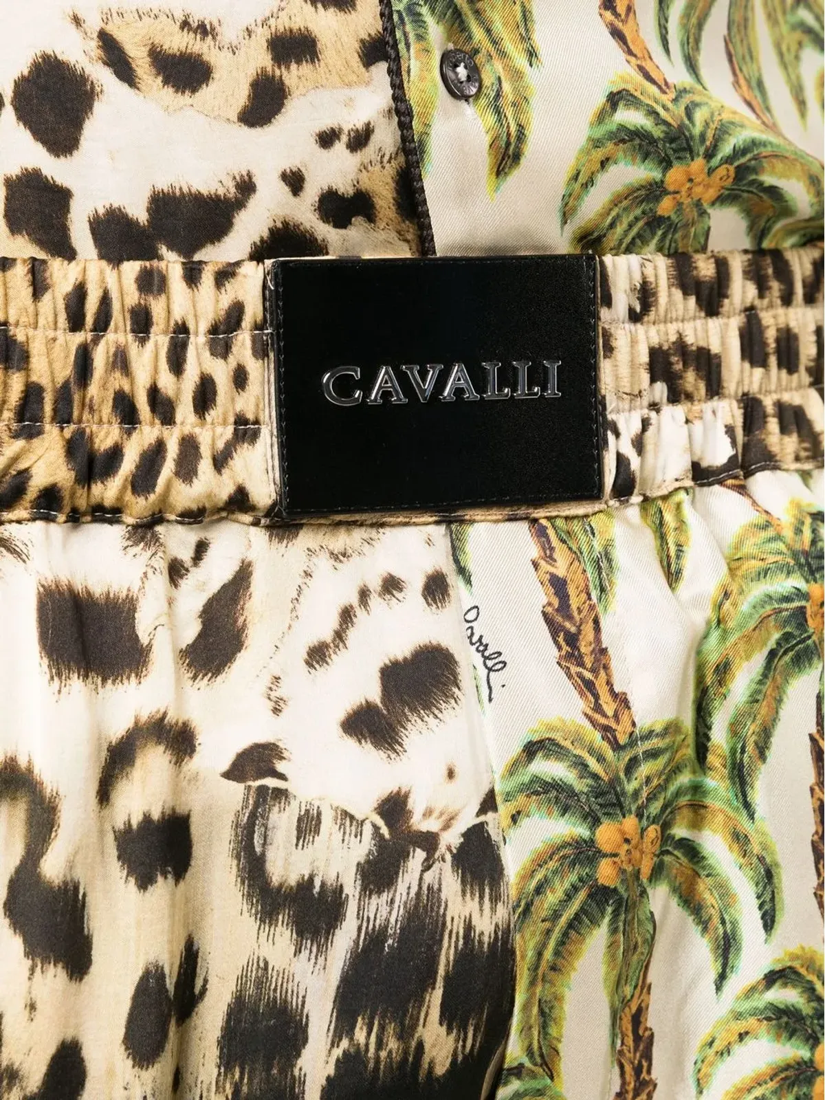 Roberto Cavalli プリント入りワイドレッグショーツ - 画像5