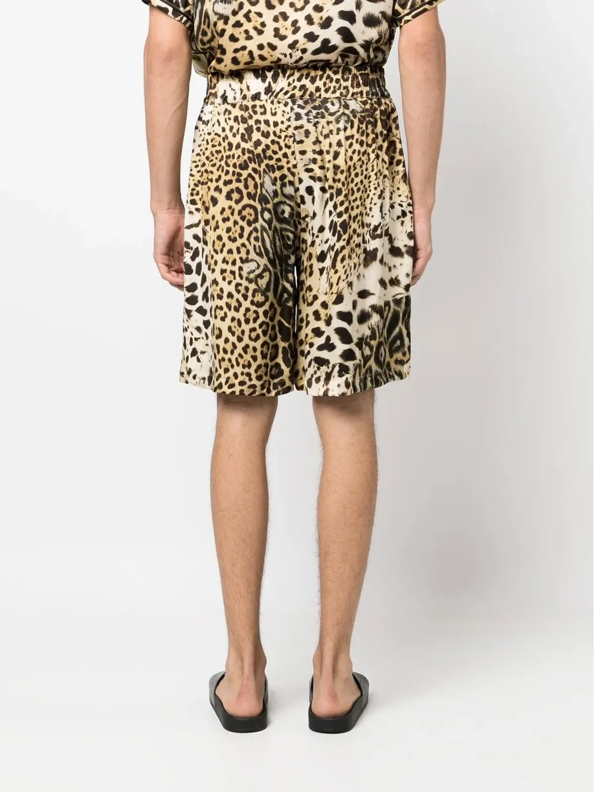 Roberto Cavalli プリント入りワイドレッグショーツ - 画像4