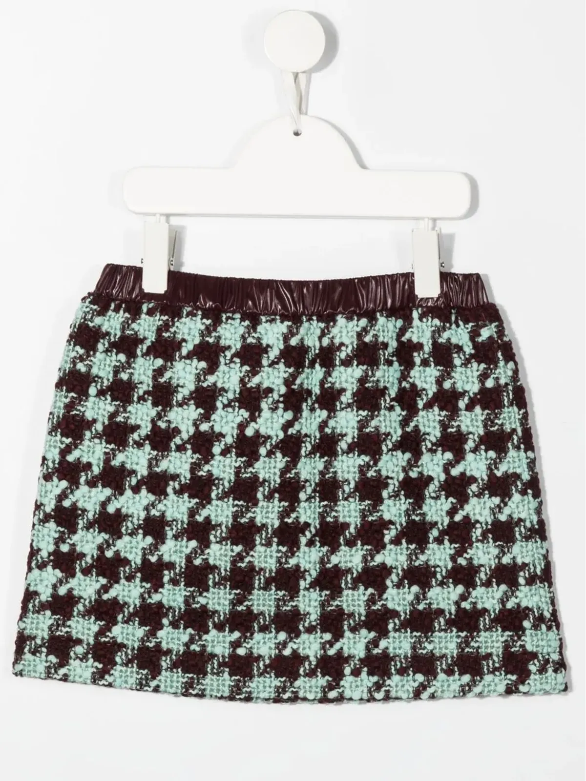 Moncler Enfant dogtooth-print skirt - Purple - 画像2