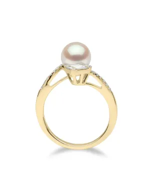 Yoko London 18K イエローゴールド スタ―ライト パール＆ダイヤモンド リング - サムネイル2