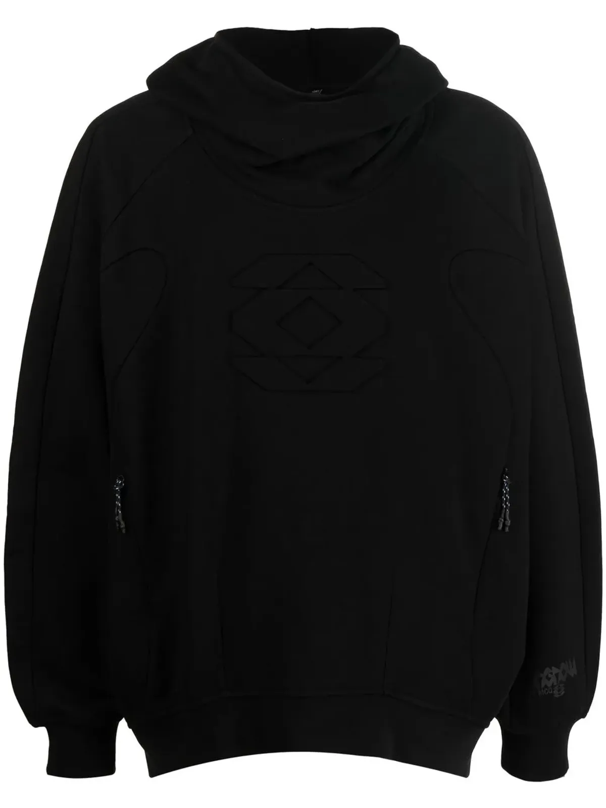 MCQ エンボス加工ディテール ルーズフィットフーディ - 画像1