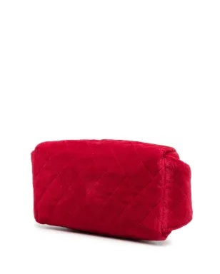 CHANEL ビンテージ ダイヤモンドキルト チェーンベルトバッグ - レッド - サムネイル3
