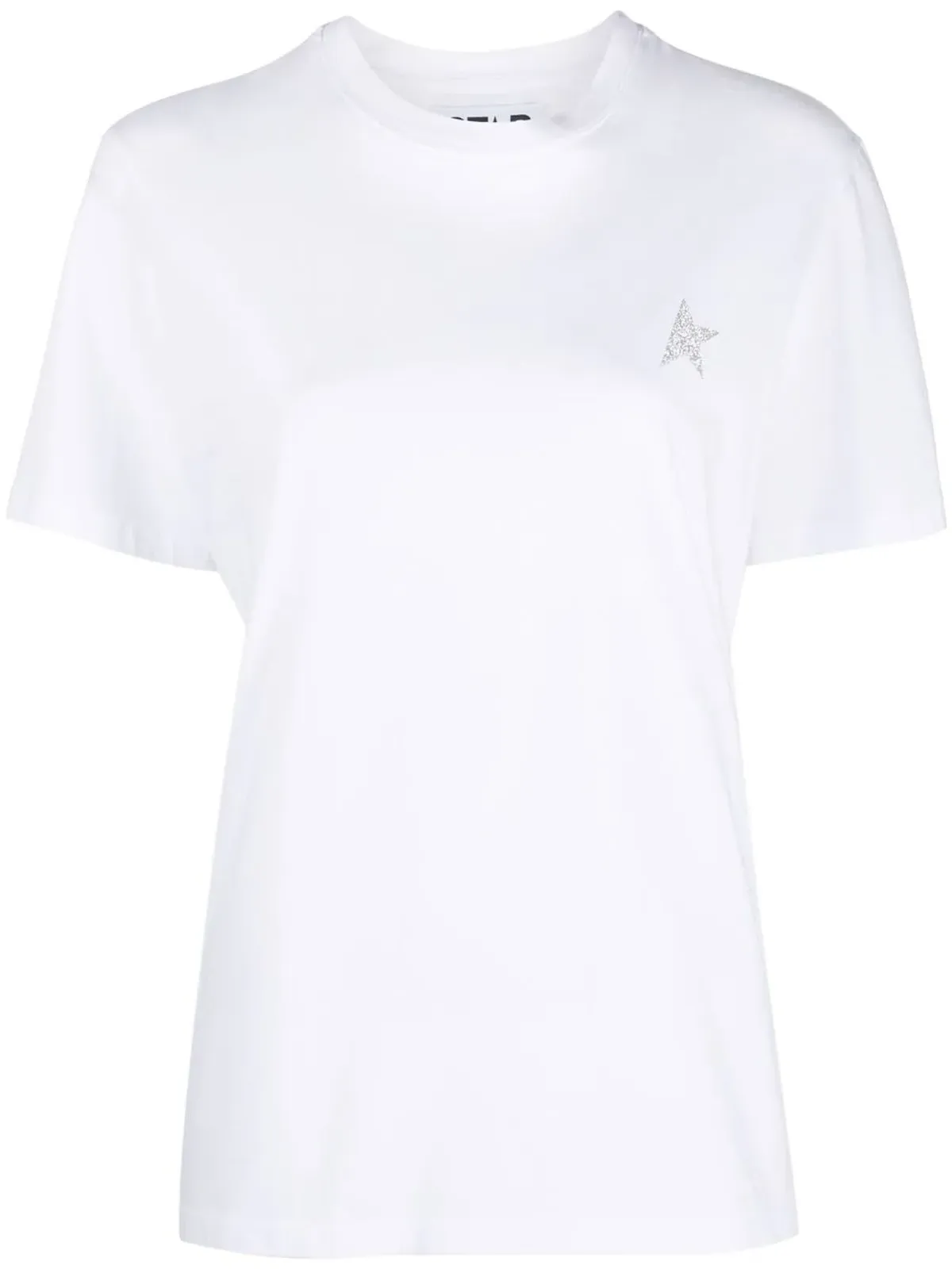Golden Goose グリッター ロゴ コットン Tシャツ - 画像1