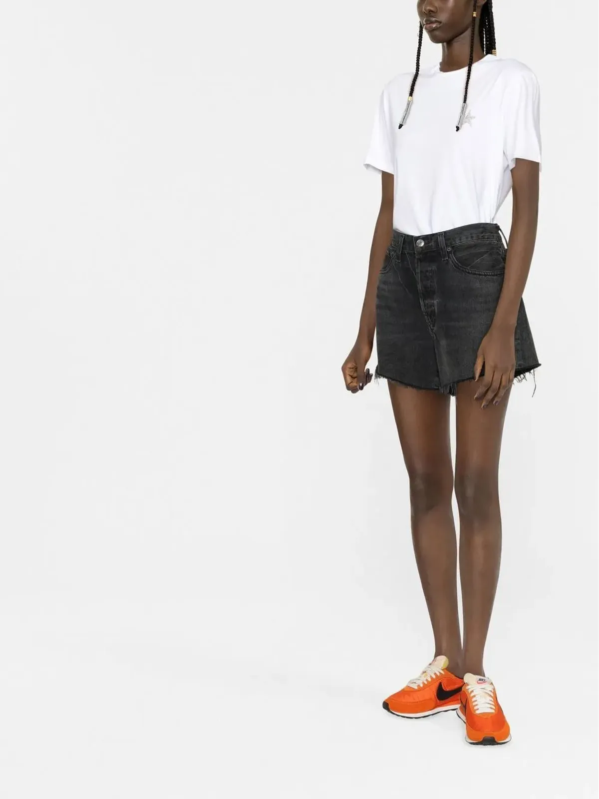 Golden Goose グリッター ロゴ コットン Tシャツ - 画像4