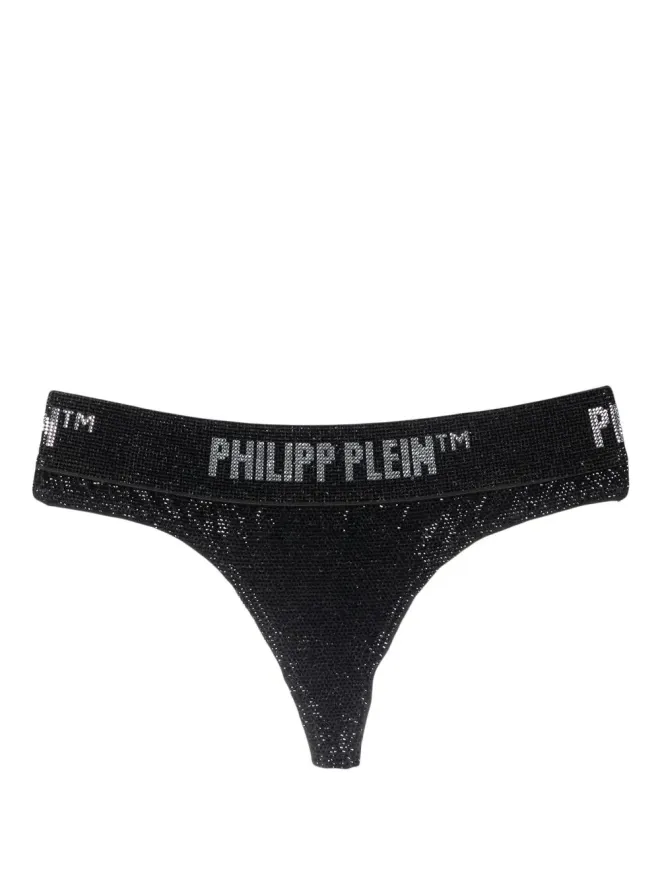 Philipp Plein Philipp Plein メタリッククリスタル装飾タンガの商品画像