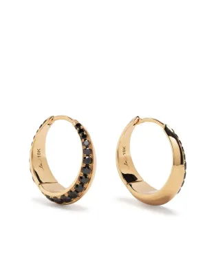 Lizzie Mandler Fine Jewelry オセロ・クレセント フープピアス - ブラック - サムネイル1