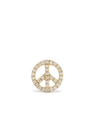 Sydney Evan 14K イエローゴールド ダイヤモンド Peace スタッド イヤリング - サムネイル1