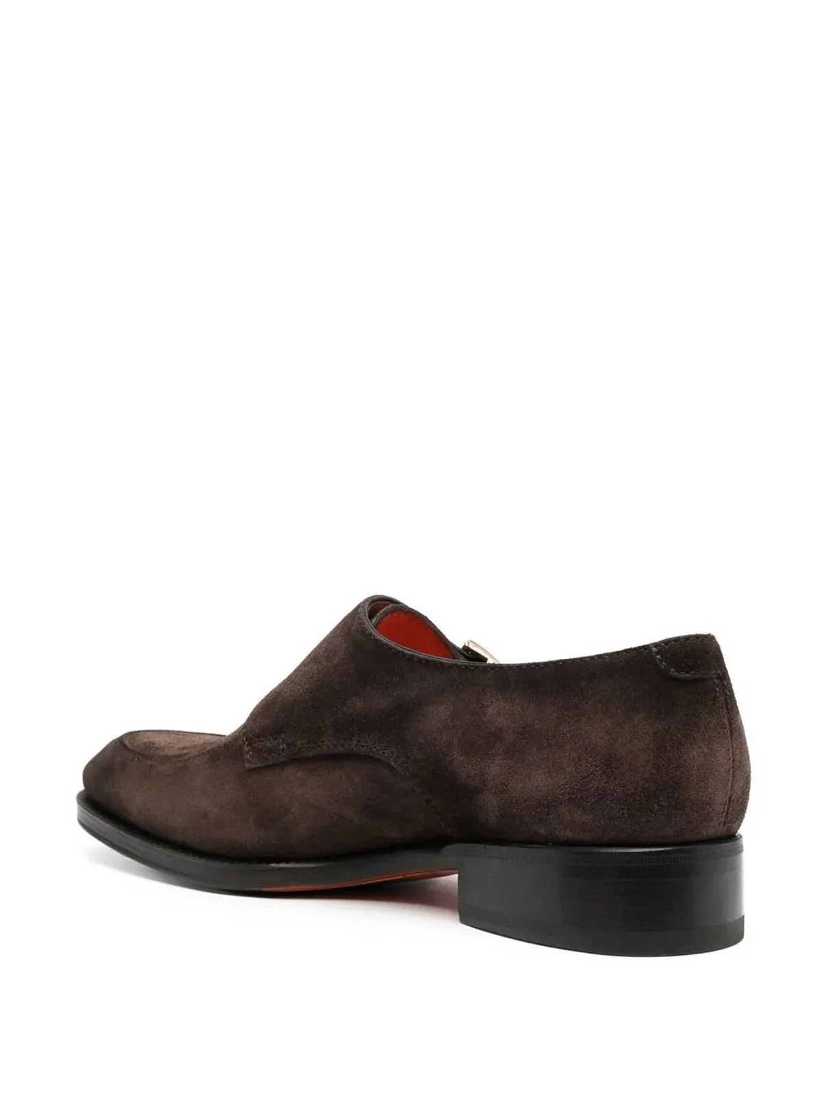 Santoni サントーニ モンクシューズ（バックル付きスエード） - ブラウン - 画像3
