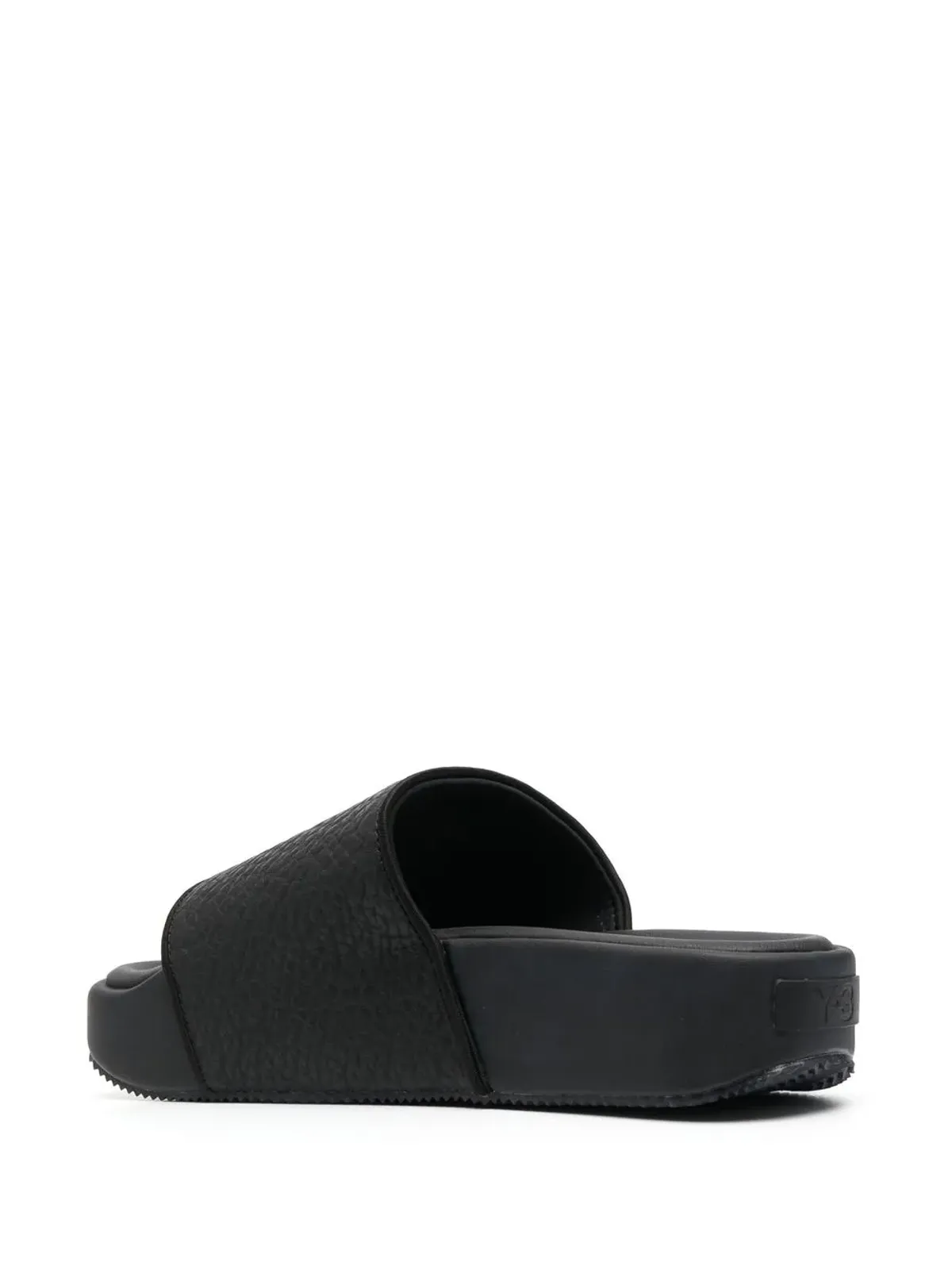 Y-3 ペブルド オープントゥ スライド - 画像3