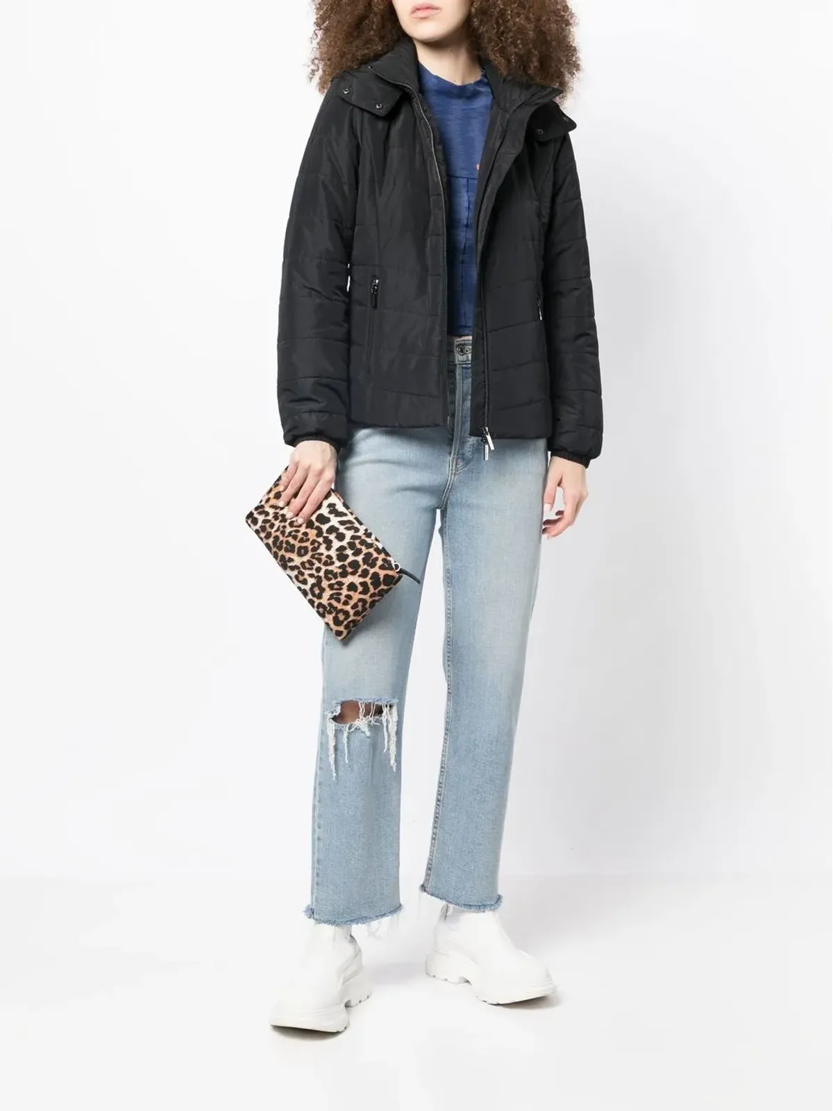 Armani Exchange パッド入りジップアップジャケット - 画像2